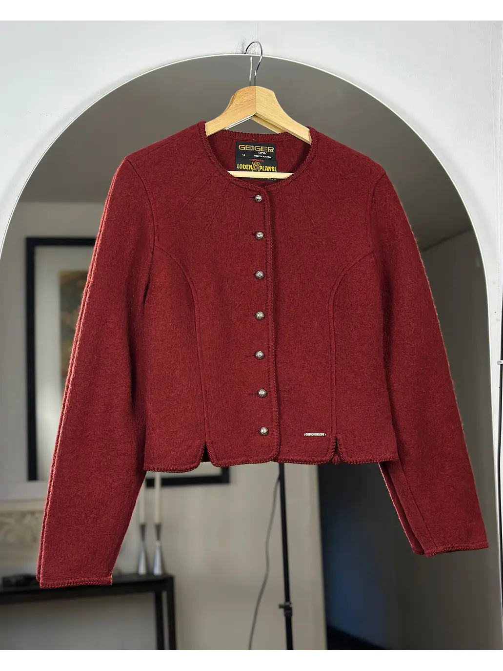 Chaqueta de lana burdeo 5