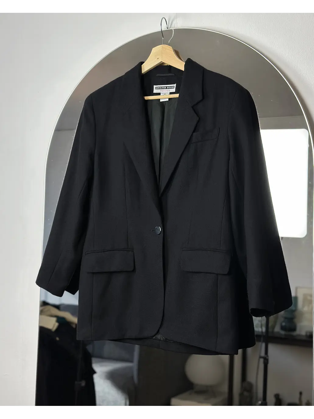 Blazer negro de lana 1