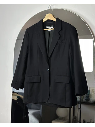Blazer negro de lana