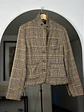 Blazer cuadrillé de lana - Miniatura 1
