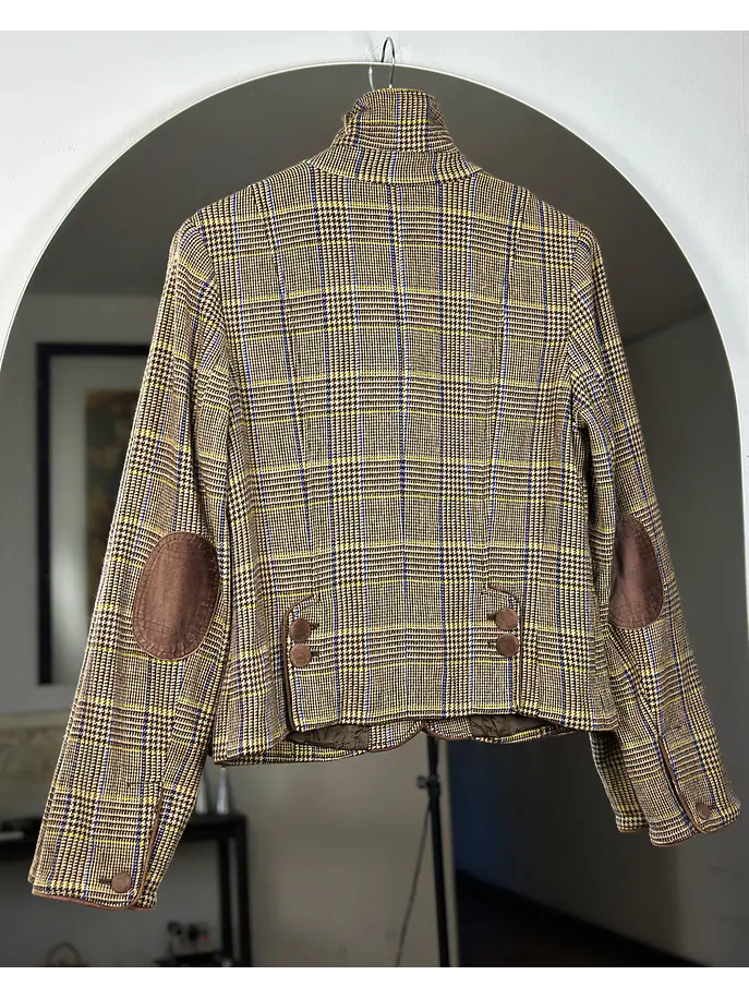 Blazer cuadrillé de lana 4