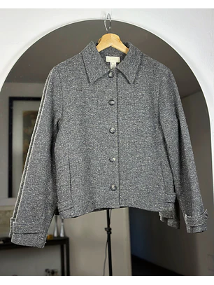 Chaqueta de paño jaspeado