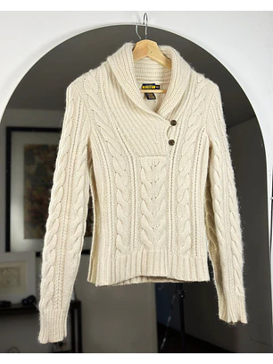 Suéter de lana beige