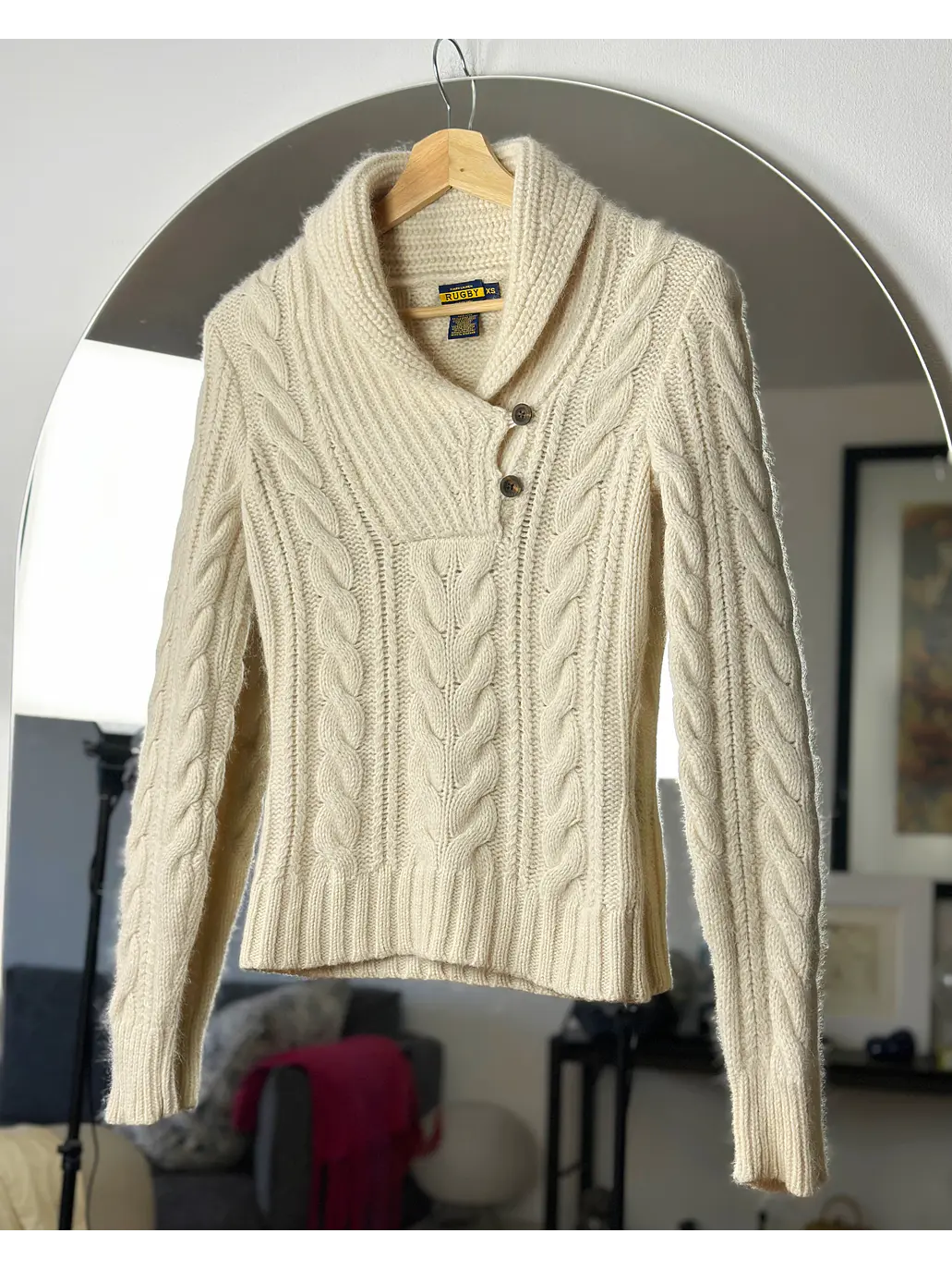 Suéter de lana beige 4