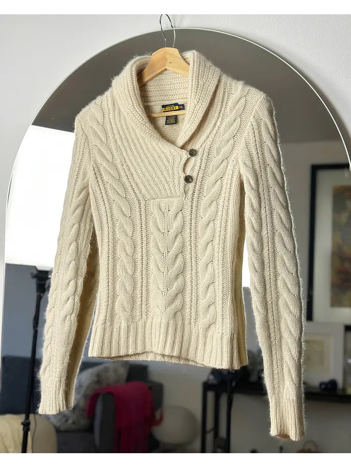 Suéter de lana beige 4