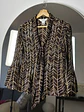Blusa cafe plisada - Miniatura 1