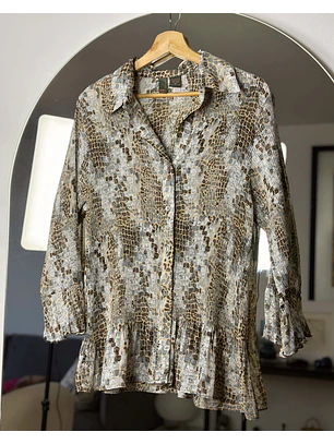Camisa plisada 