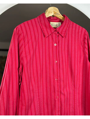 Camisa fucsia rayada