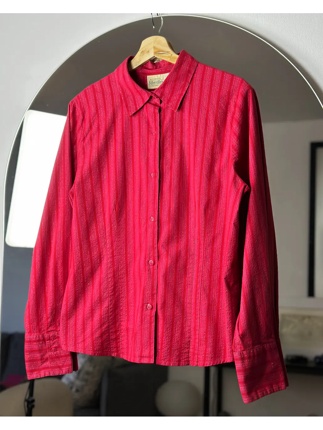 Camisa fucsia rayada 4