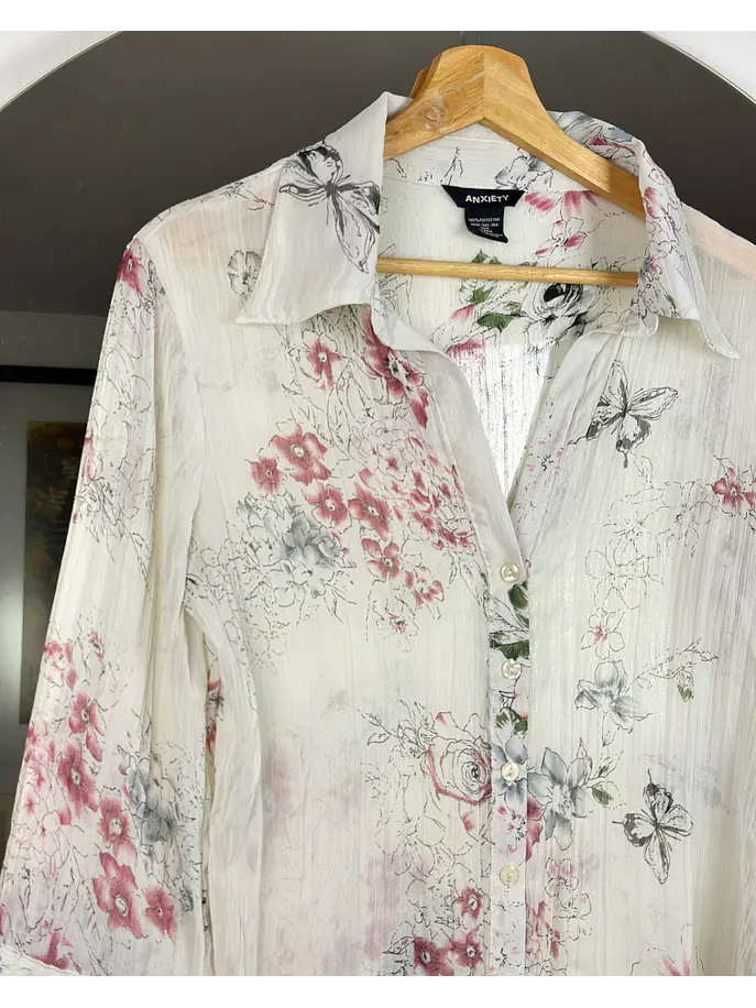 Camisa floreada gasa 3