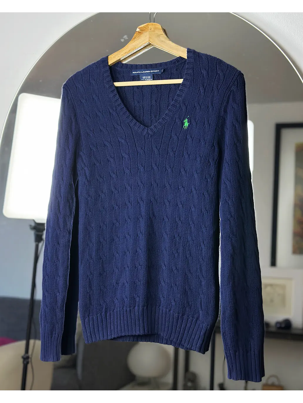 Chaleco trenzado azul 3
