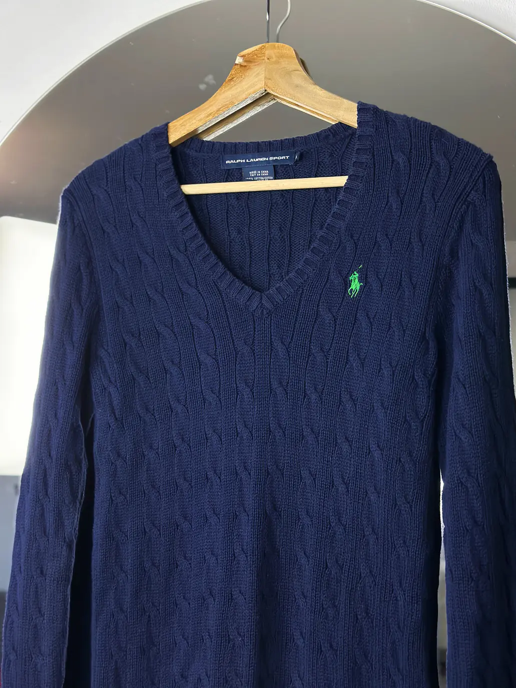 Chaleco trenzado azul 4