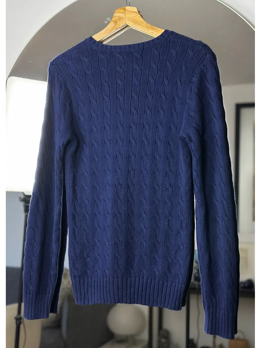 Chaleco trenzado azul 5