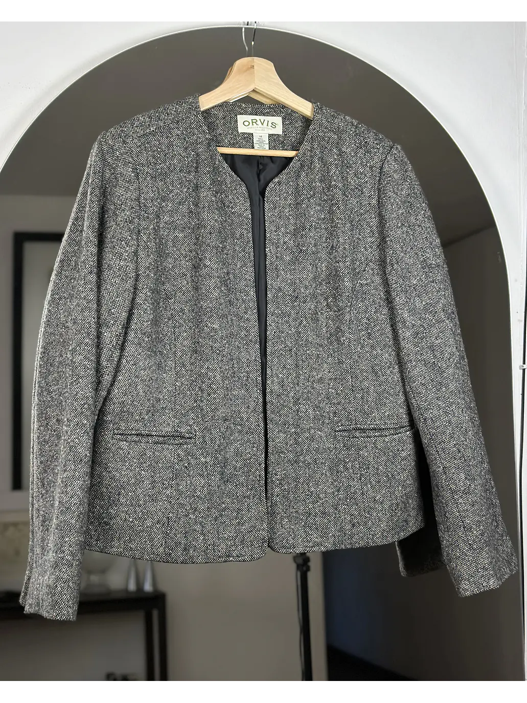 Blazer jaspeado lana 1