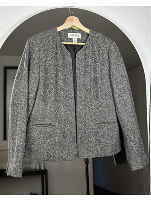 Blazer jaspeado lana