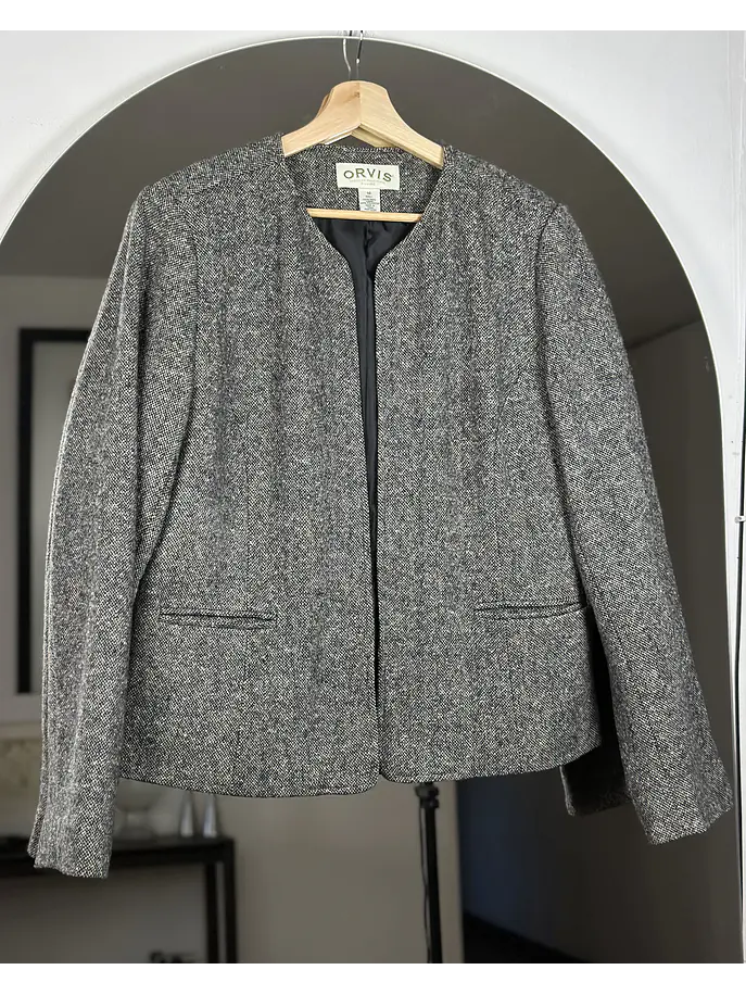 Blazer jaspeado lana 1