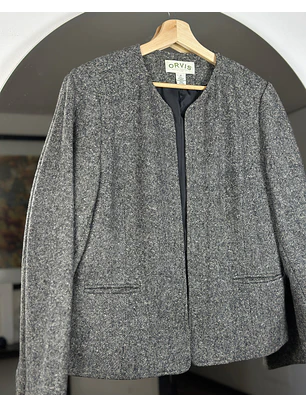 Blazer jaspeado lana