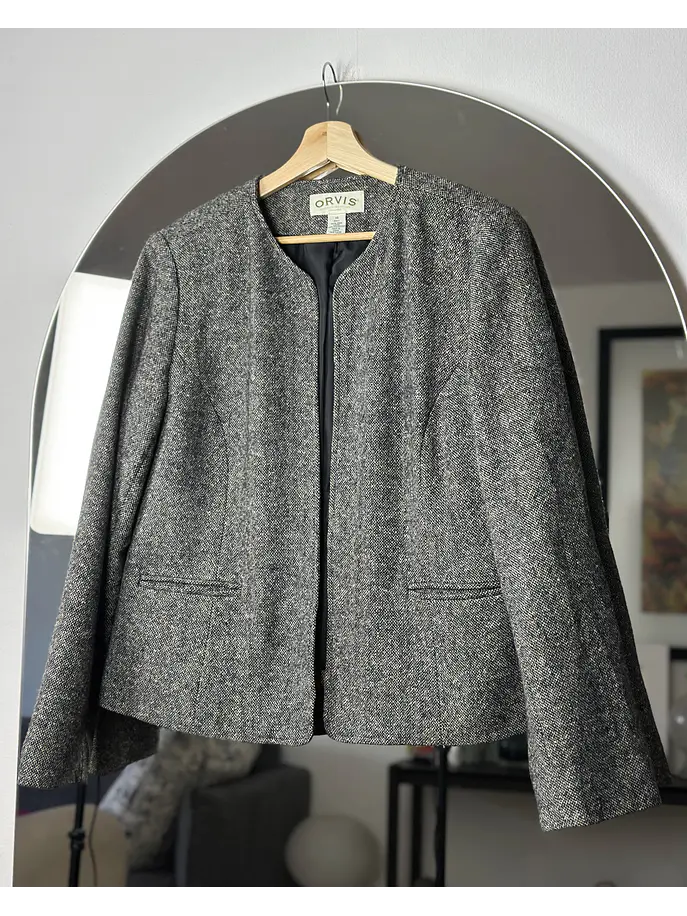 Blazer jaspeado lana 4