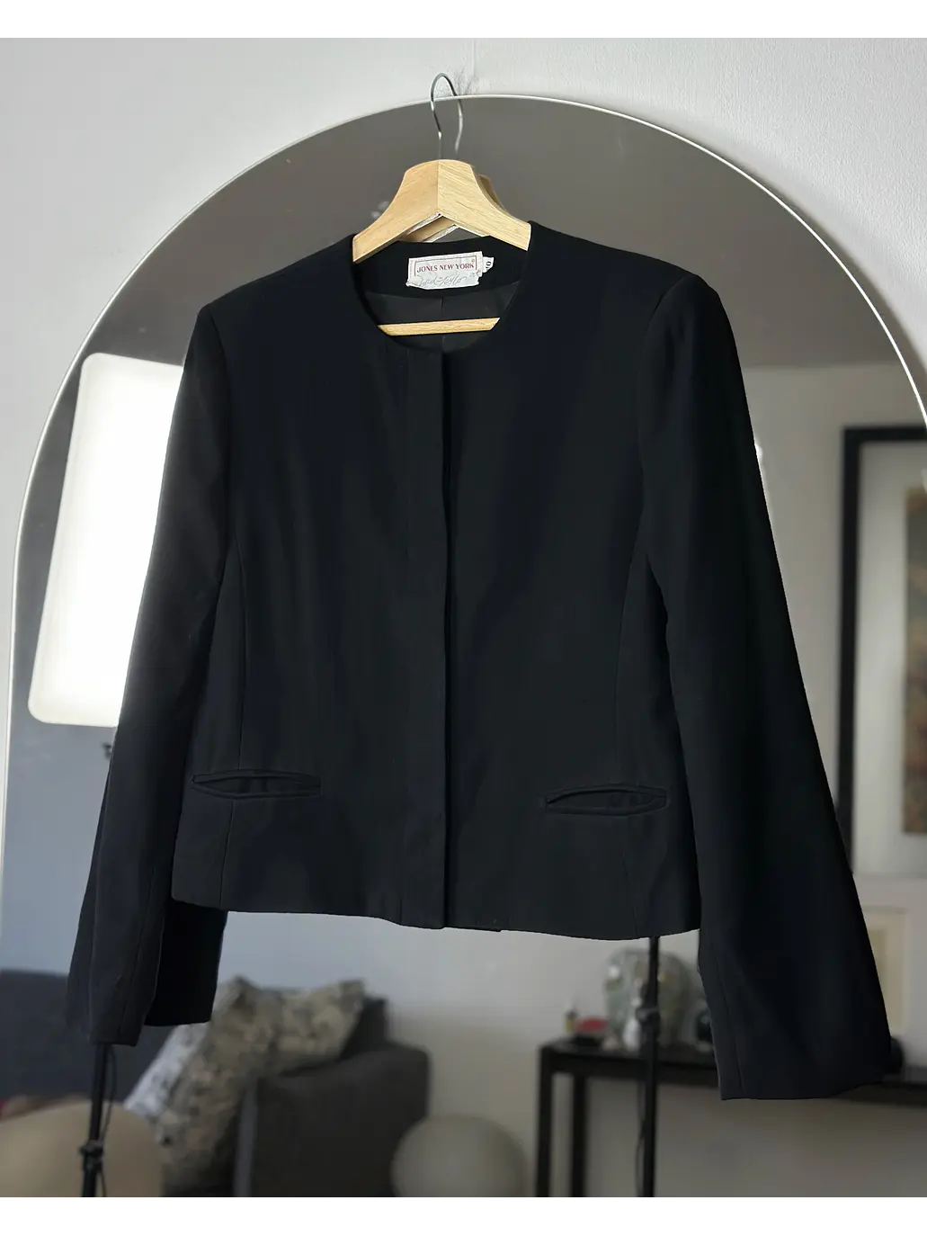 Chaqueta negra de lana 1