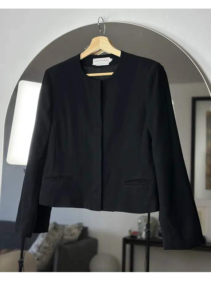 Chaqueta negra de lana 1