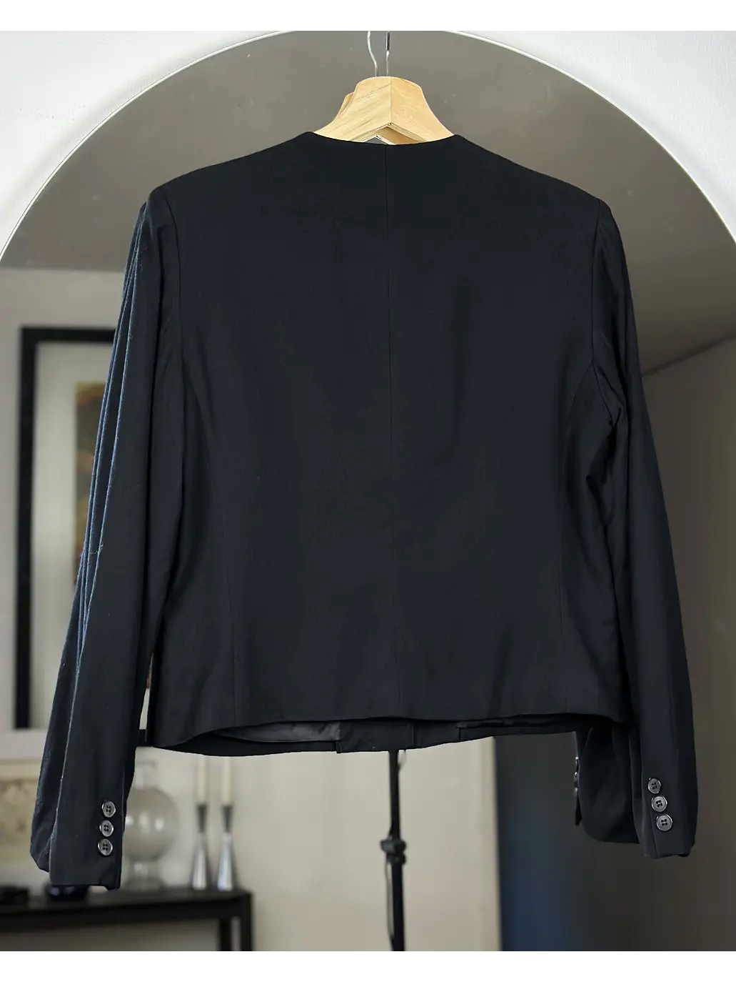 Chaqueta negra de lana 3