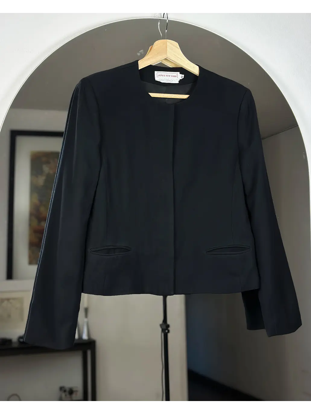 Chaqueta negra de lana 4