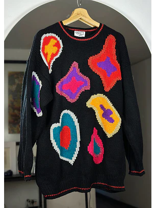 Chaleco vintage negro
