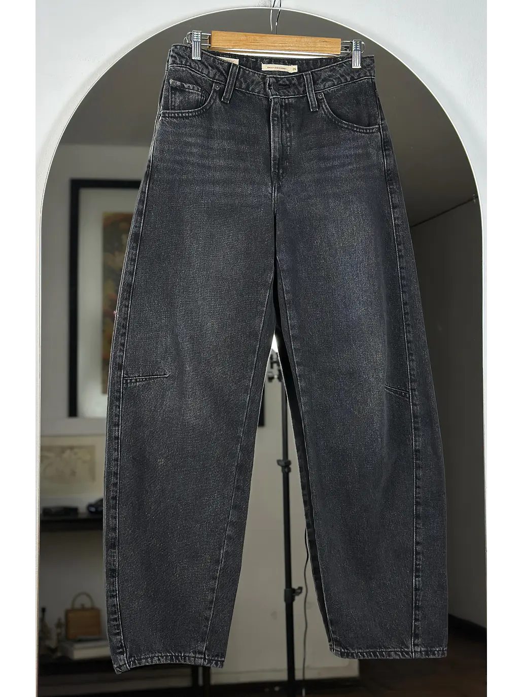 Pantalón negro lavado 1