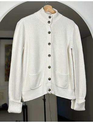 Chaleco blanco algodón 