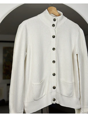 Chaleco blanco algodón 