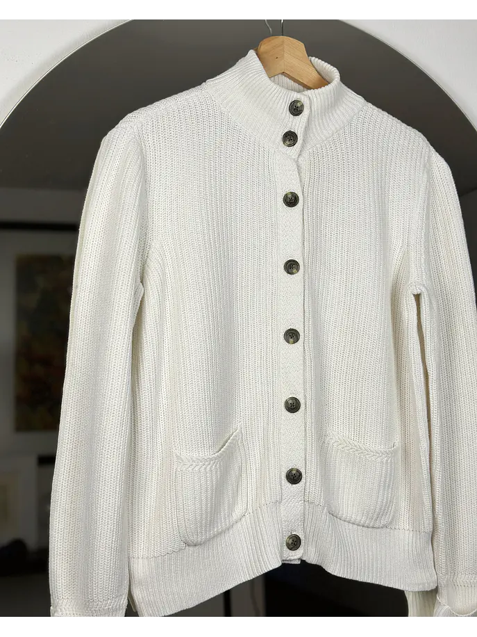 Chaleco blanco algodón  2
