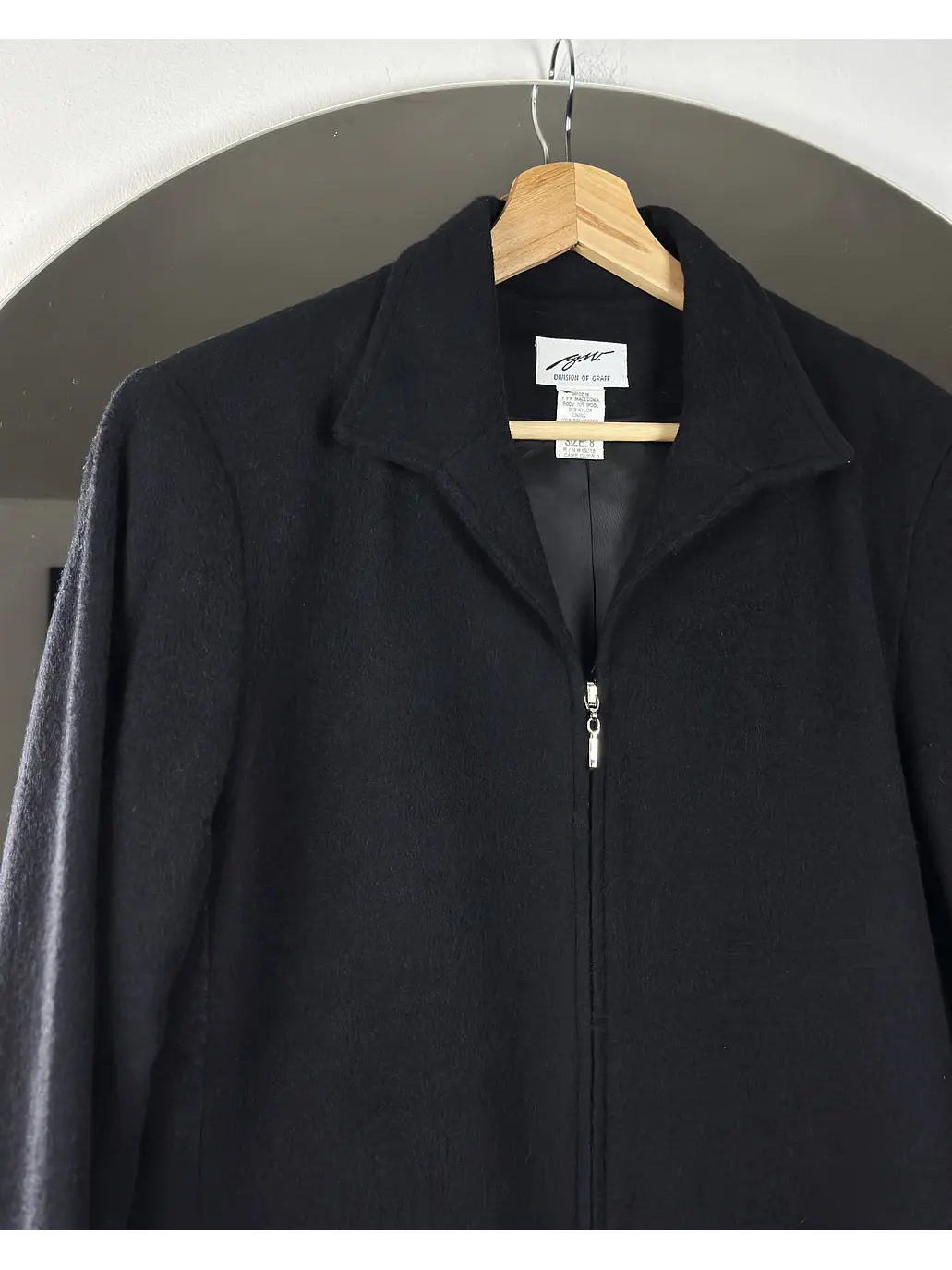 Chaqueta negra de lana 2