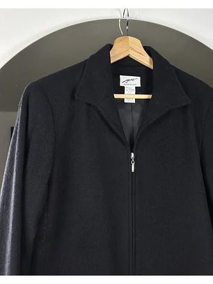 Chaqueta negra de lana