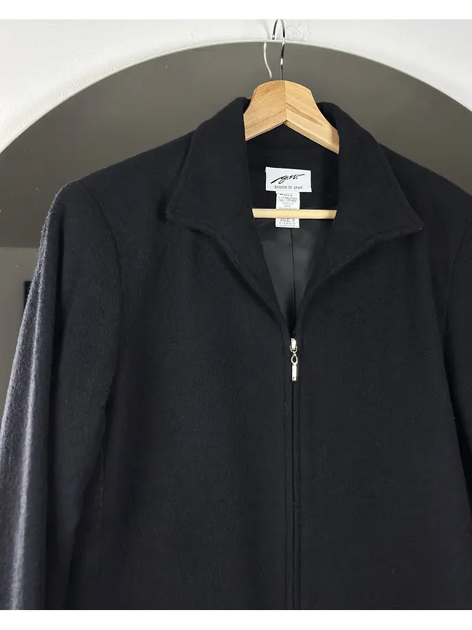 Chaqueta negra de lana 2