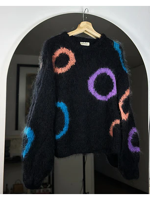 Chaleco negro mohair