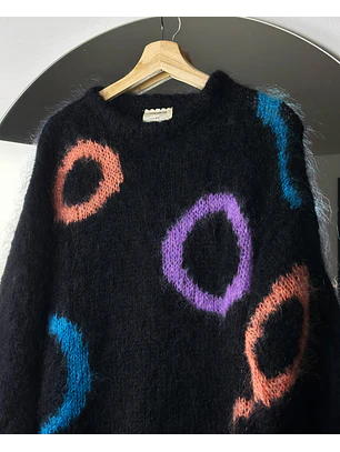 Chaleco negro mohair