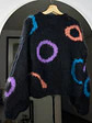 Chaleco negro mohair - Miniatura 4
