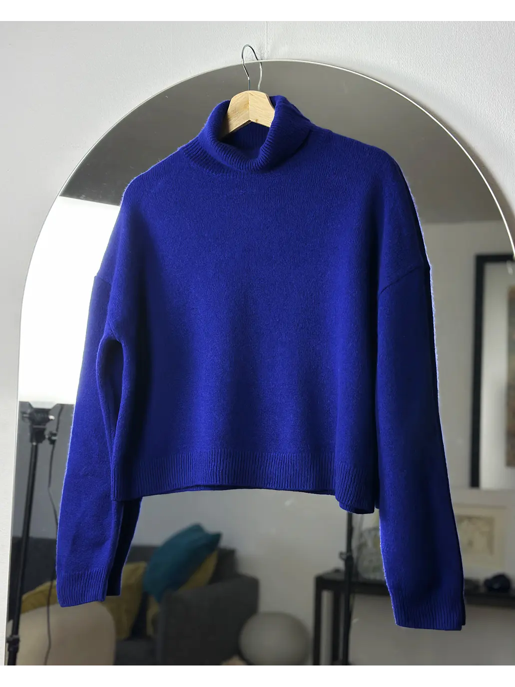 Chaleco azul con cuello 1