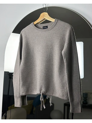 Chaleco beige de lana