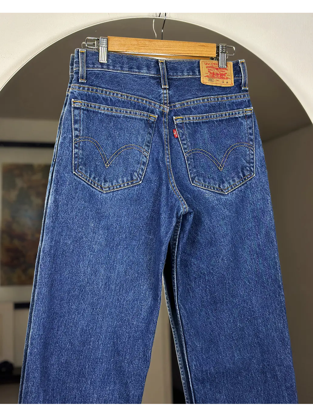 Jeans azul tiro alto 5