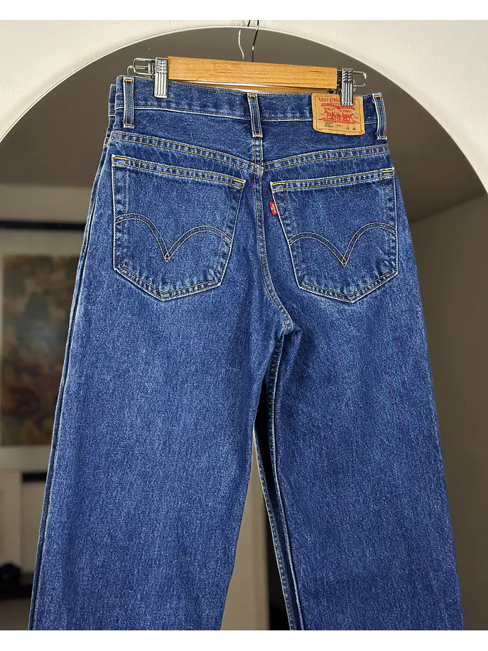 Jeans azul tiro alto 5