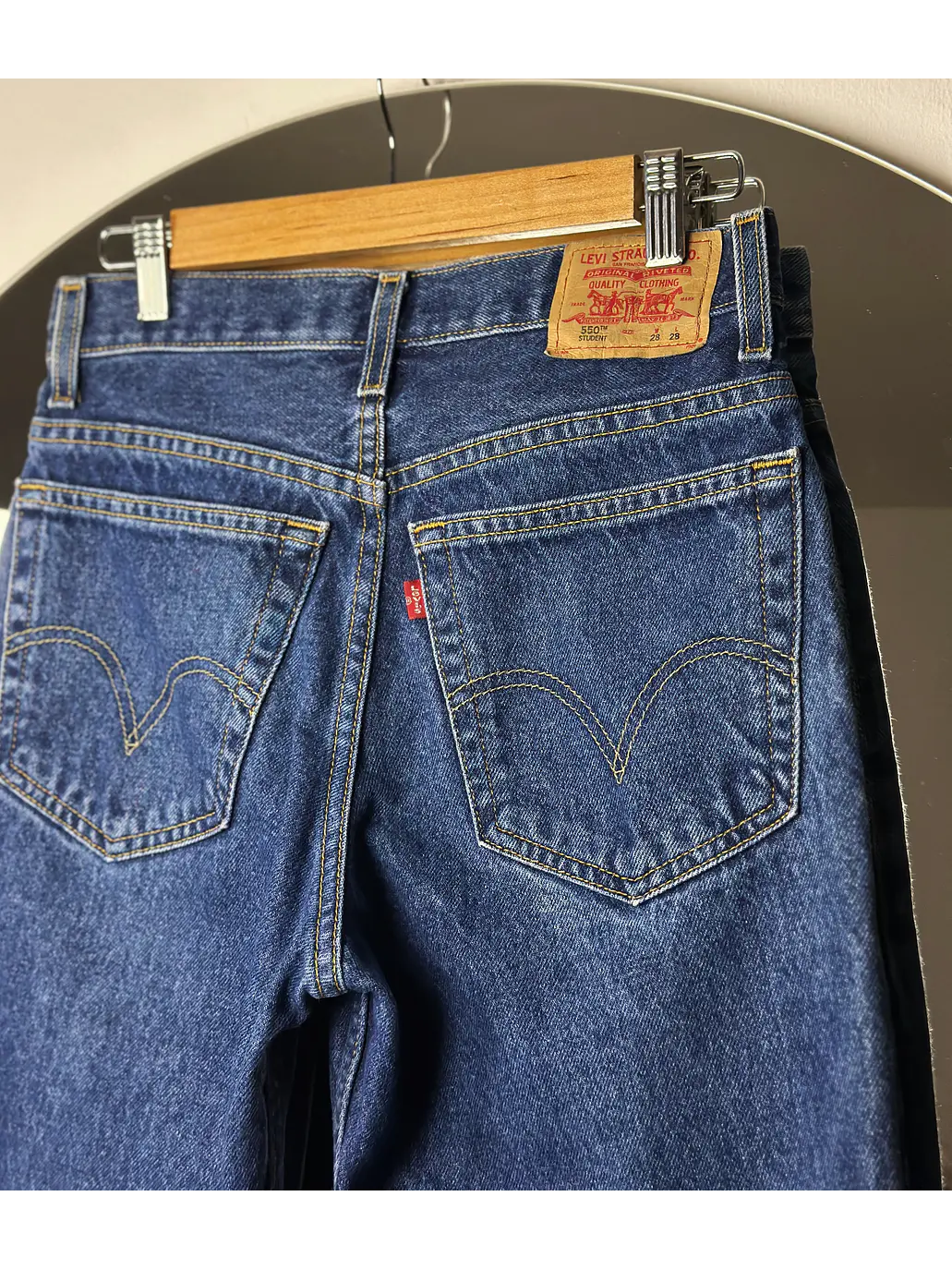 Jeans azul tiro alto 3