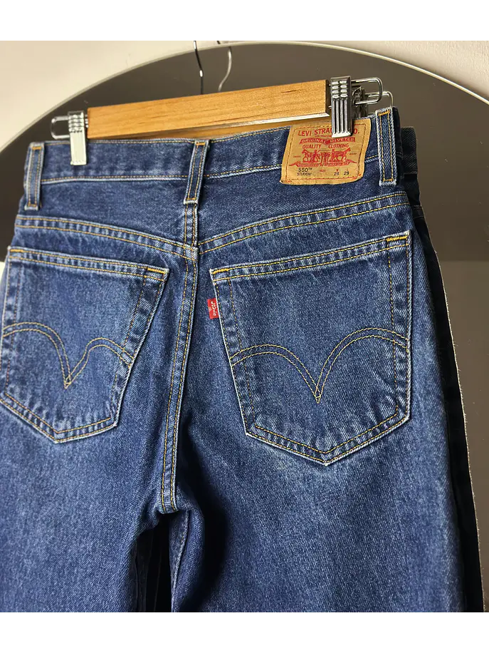 Jeans azul tiro alto 3