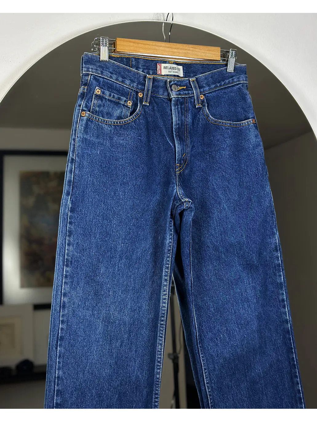 Jeans azul tiro alto 2