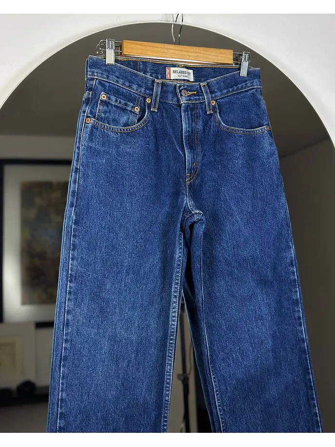 Jeans azul tiro alto 2