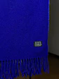 Bufanda de lana azul - Miniatura 3