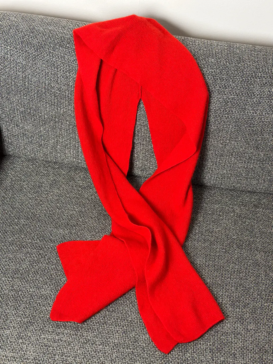 Capucha con bufanda roja 1