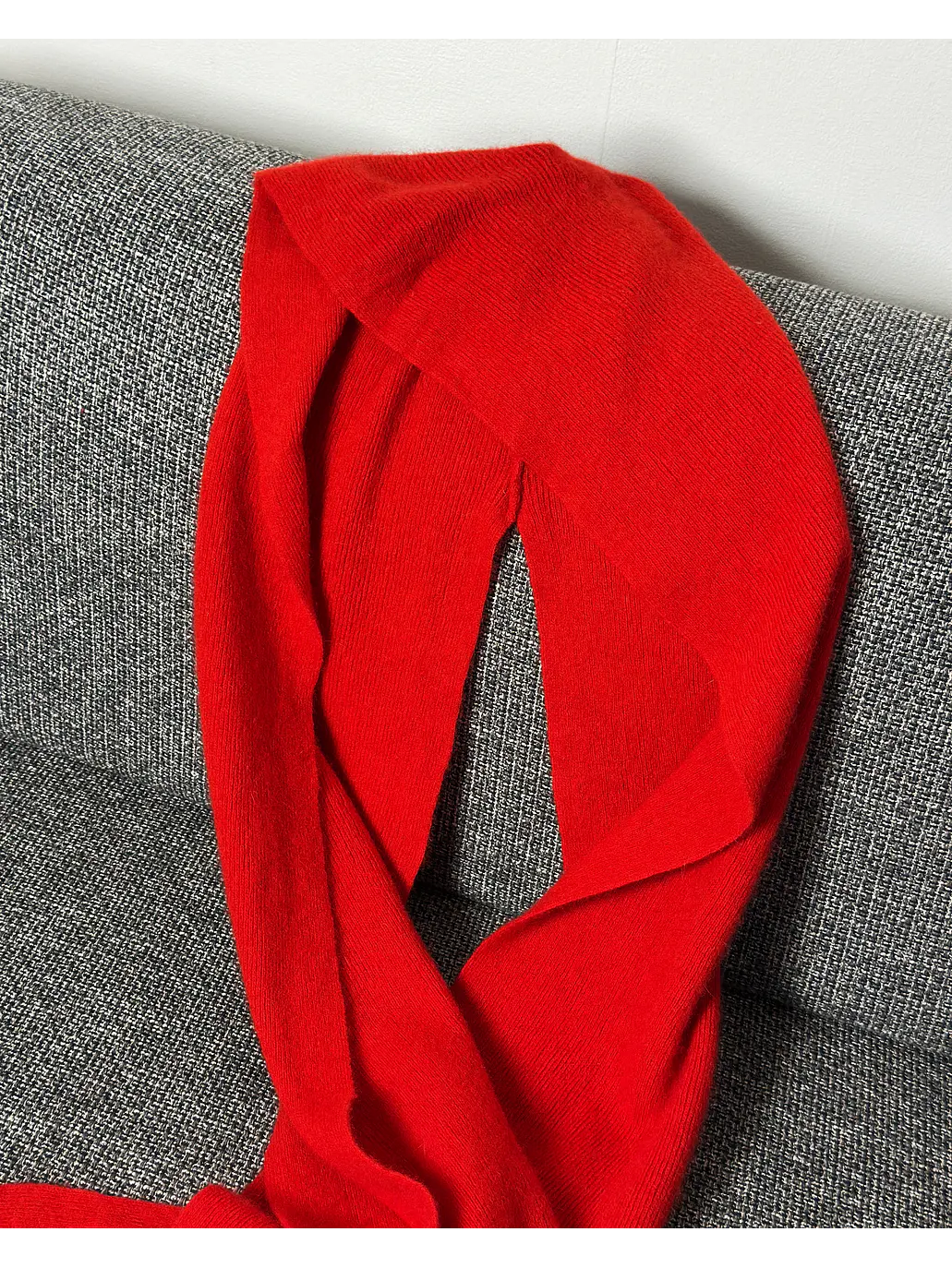 Capucha con bufanda roja 4