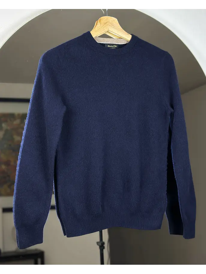 Chaleco azul marino lana 1