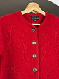 Chaqueta de lana roja bordada - Miniatura 3